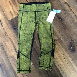 lululemon athletica Yellow and Black Leggings